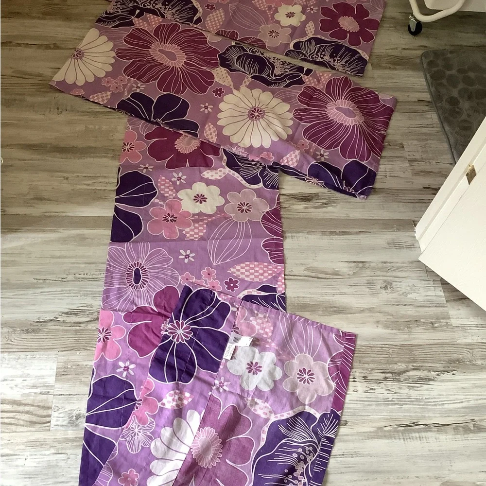 ValanceJCP Home Valances bundle of 3 purple flowers 🌸 84”x15” set of 3